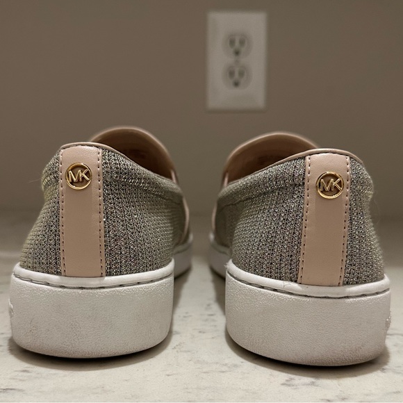 Michael Kors Keaton Glitter Chain Mesh Slip-On Sneaker - Picture 5 of 11